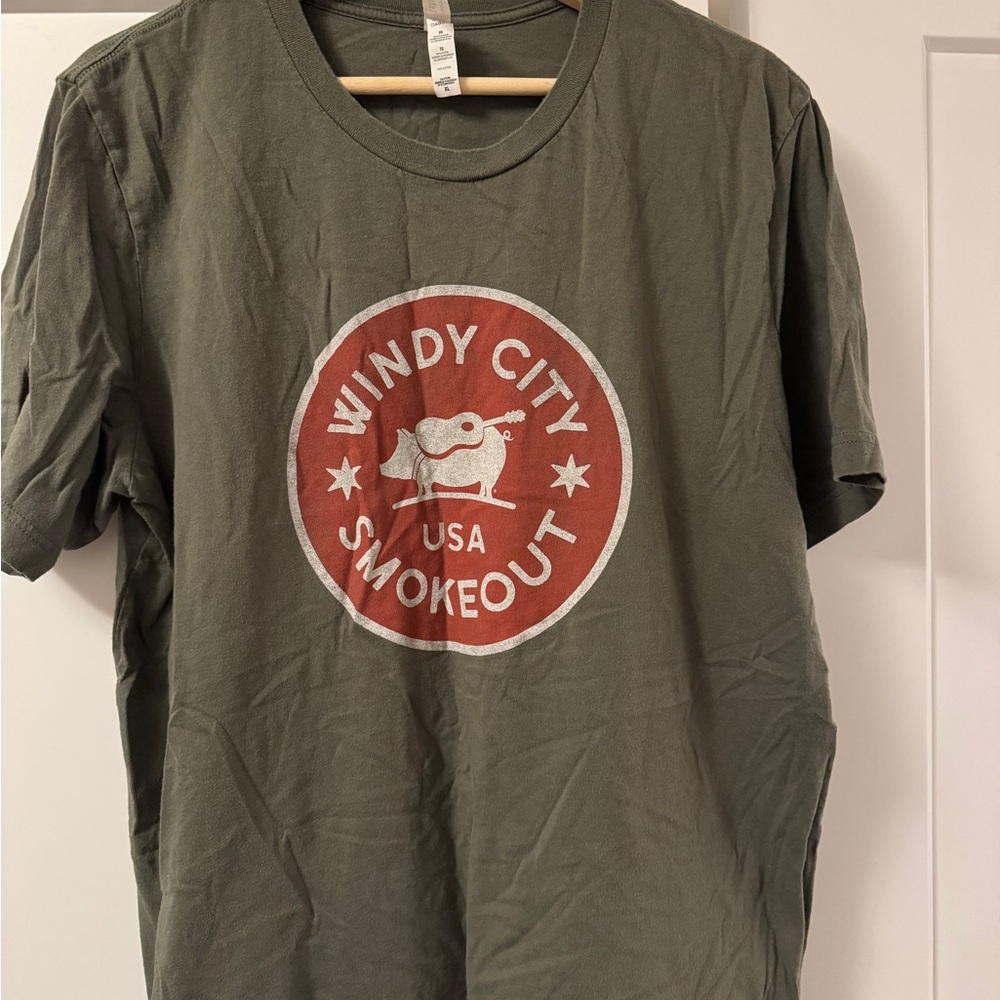 Windy City Smokeout Graphic T-Shirt Large Chicago country